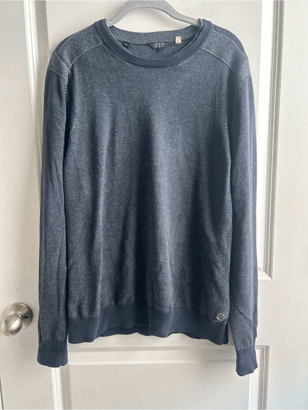 Guess Men's Crewneck Sweater in Navy